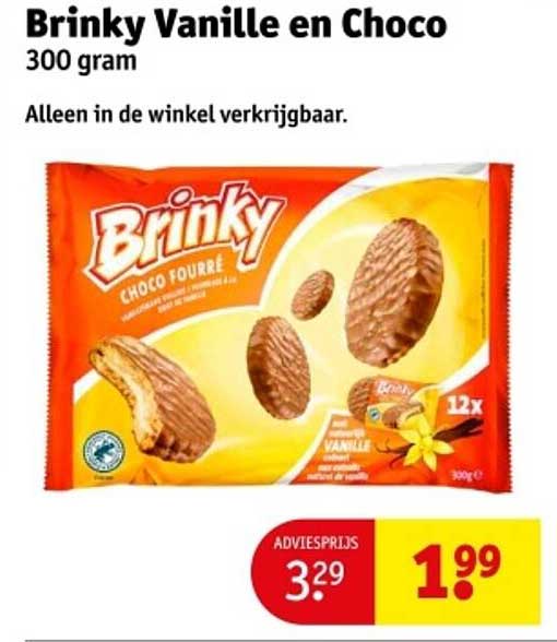 Brinky Vanille en Choco 300 gram