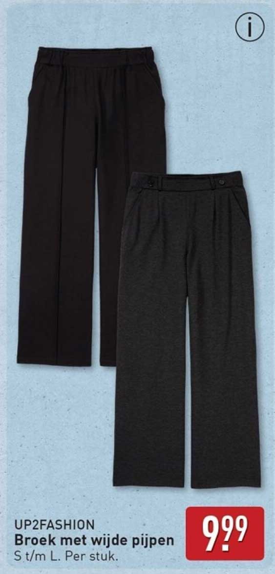 Broek met wijde pijpen