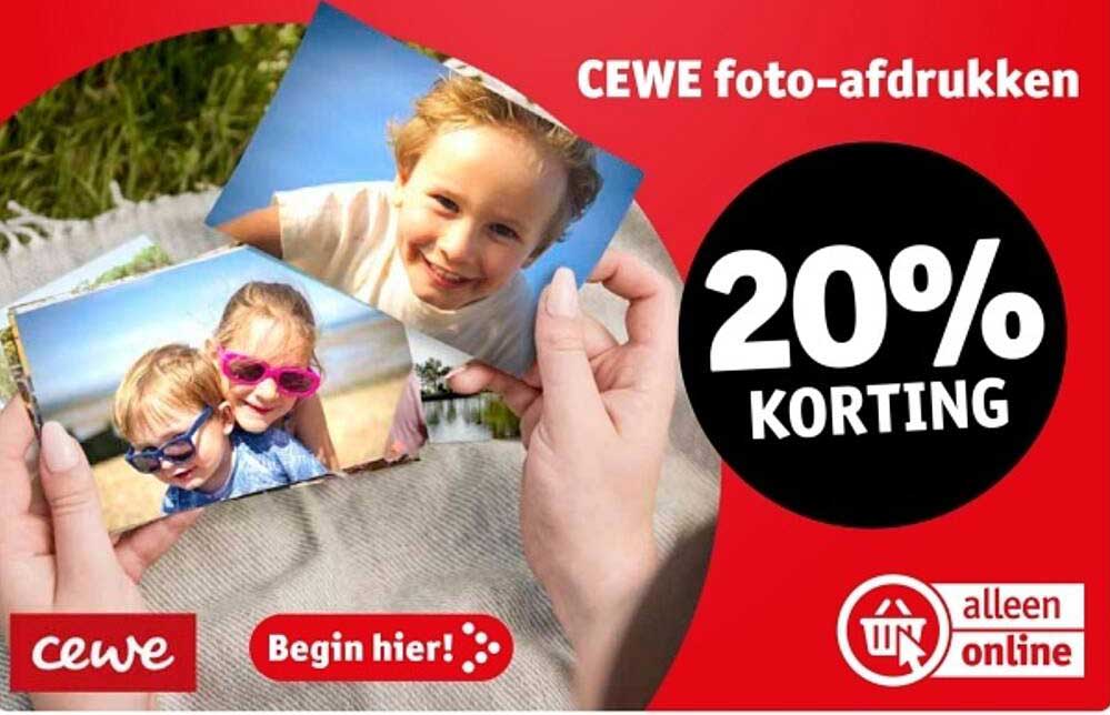 CEWE foto-afdrukken 20% Korting