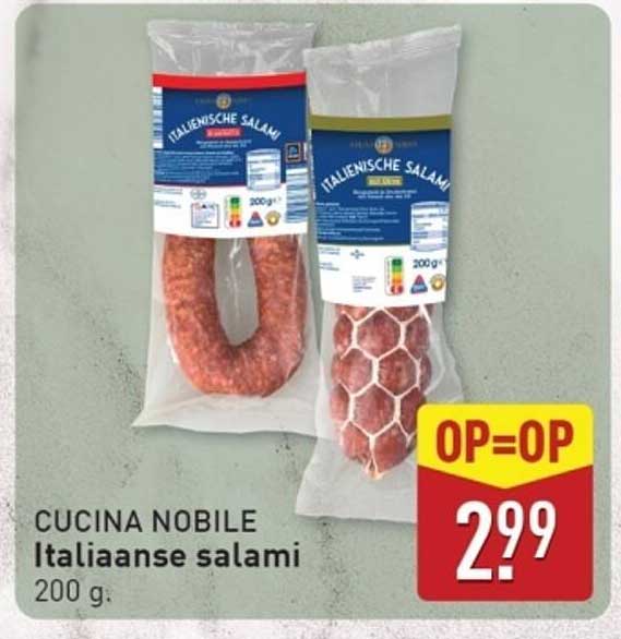 CUCINA NOBILE Italiaanse salami 200 g