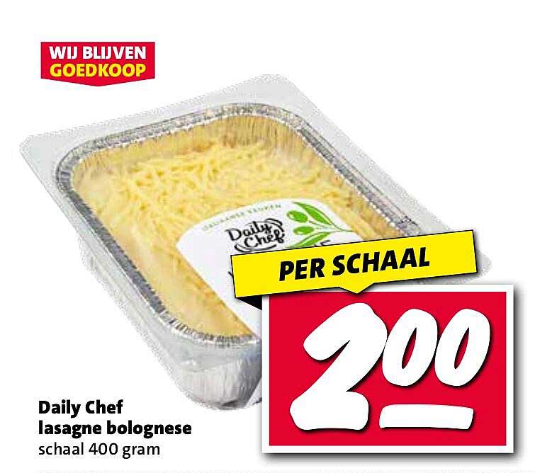 Daily Chef lasagne bolognese schaal 400 gram
