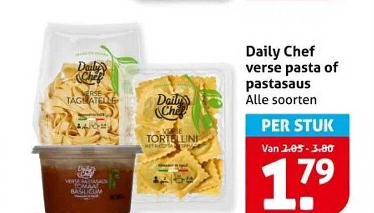 Daily Chef verse pasta of pastasaus
