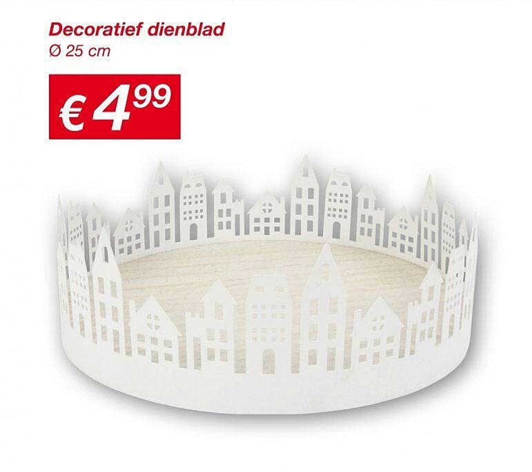 Decoratief dienblad Ø 25 cm