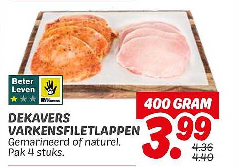 DEKAVERS VARKENSFILETLAPPEN