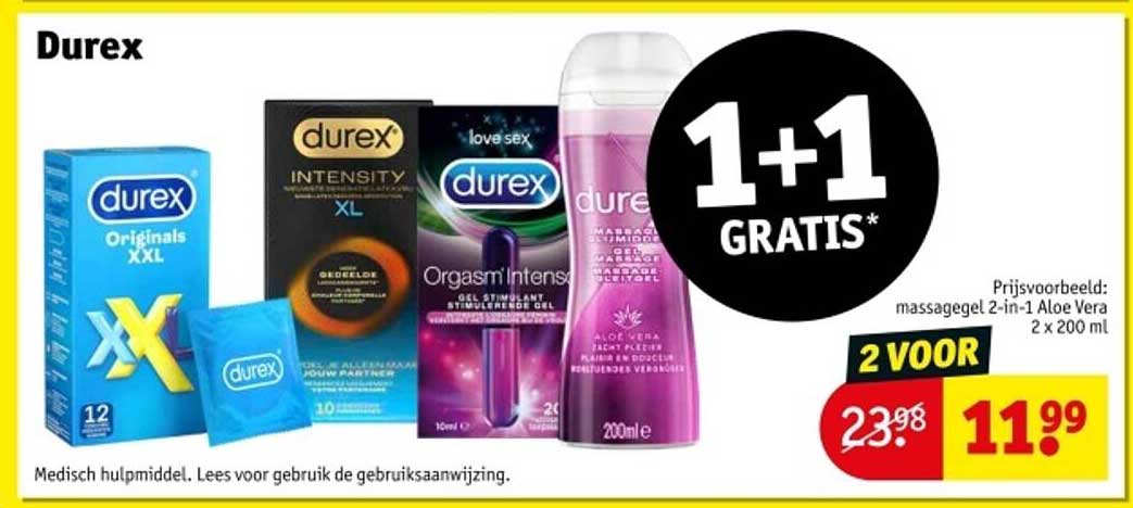 Durex 1+1 GRATIS