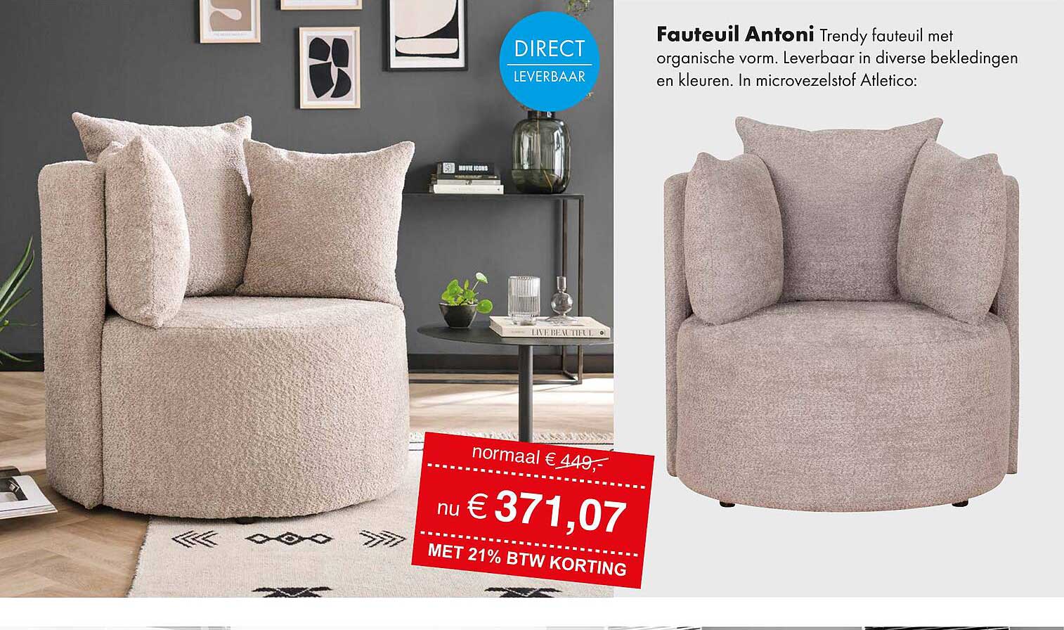 Fauteuil Antoni