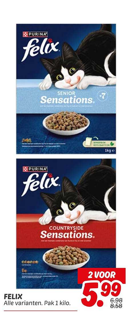 FELIX - Alle varianten. Pak 1 kilo.