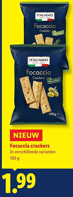 Focaccia crackers