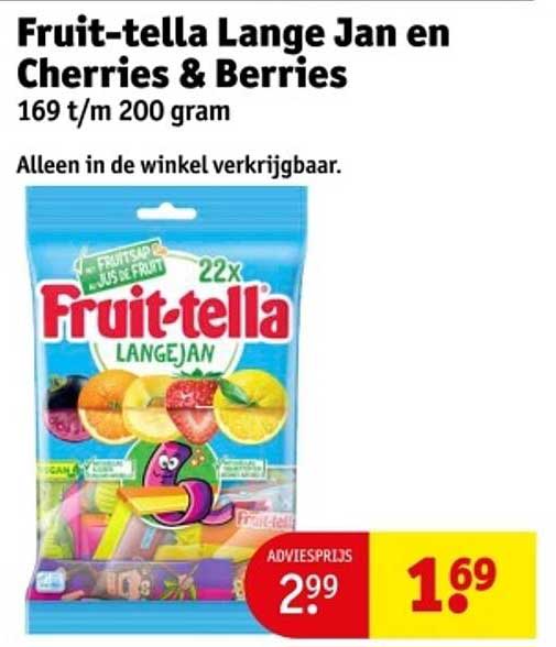 Fruit-tella Lange Jan en Cherries & Berries