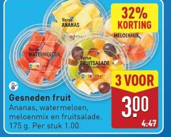Gesneden fruit