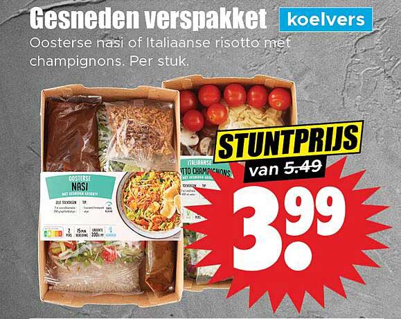 Gesneden verspakket