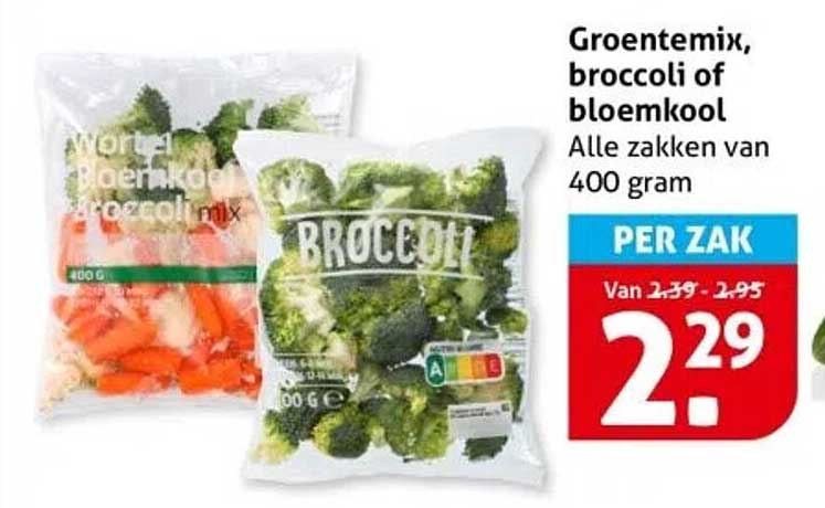 Groentemix, broccoli of bloemkool