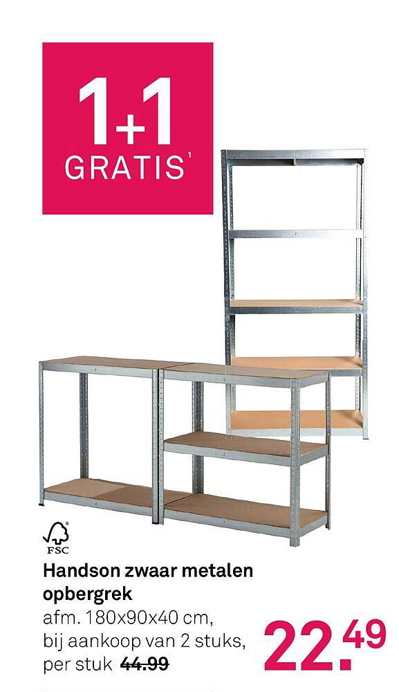 Handson zwaar metalen opbergrek