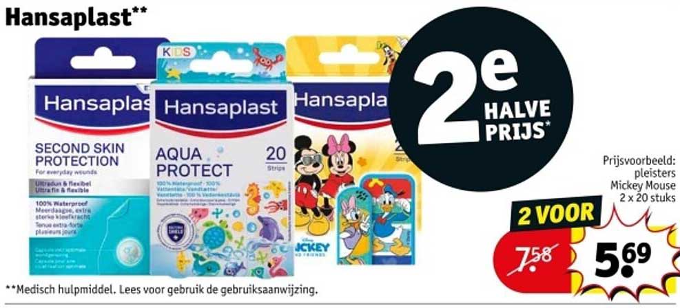 Hansaplast ** 2e HALVE PRIJS*