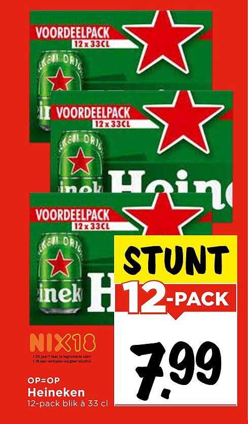 Heineken 12-pack blik à 33 cl