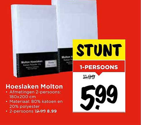 Hoeslaken Molton
