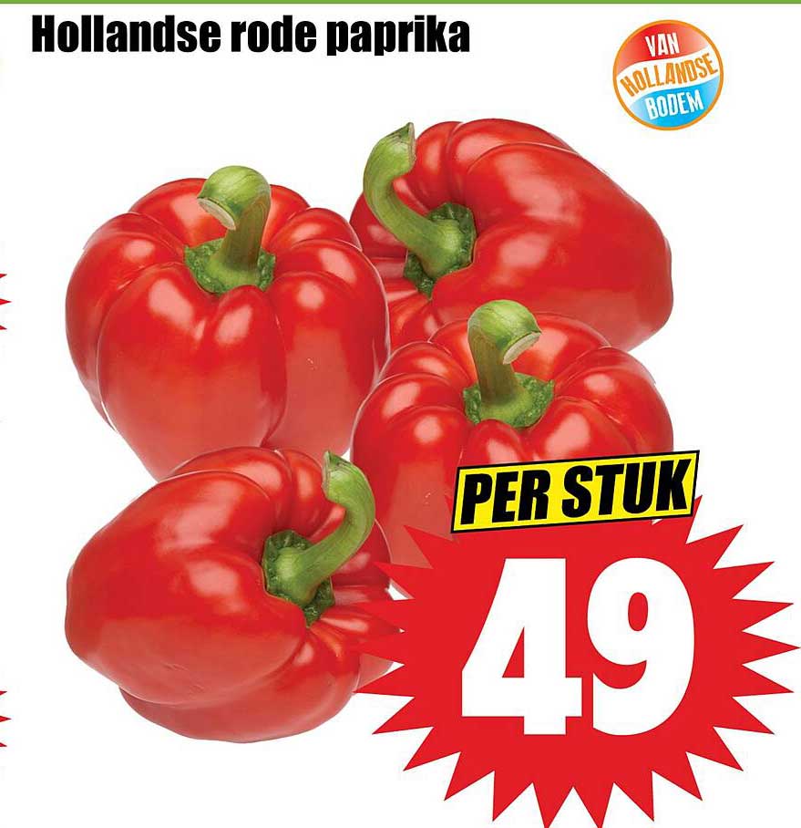 Hollandse rode paprika
