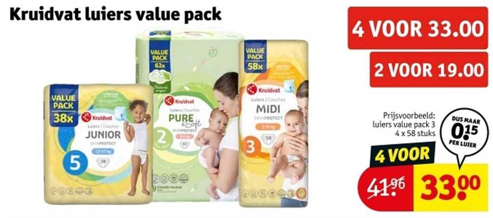 Kruidvat luiers value pack
