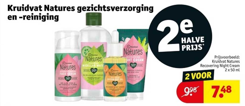 Kruidvat Natures gezichtsverzorging en -reiniging