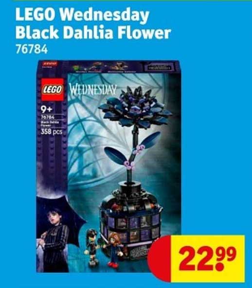 LEGO Wednesday Black Dahlia Flower 76784