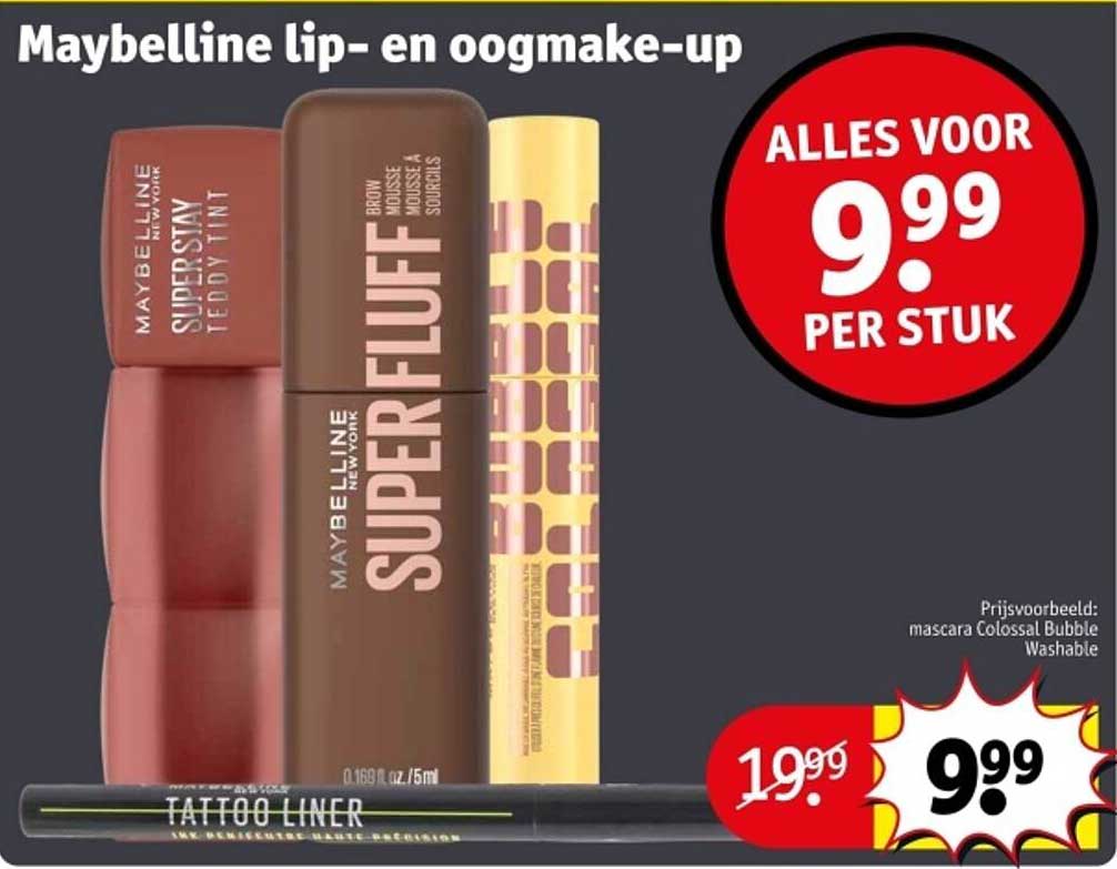 Maybelline lip- en oogmake-up
