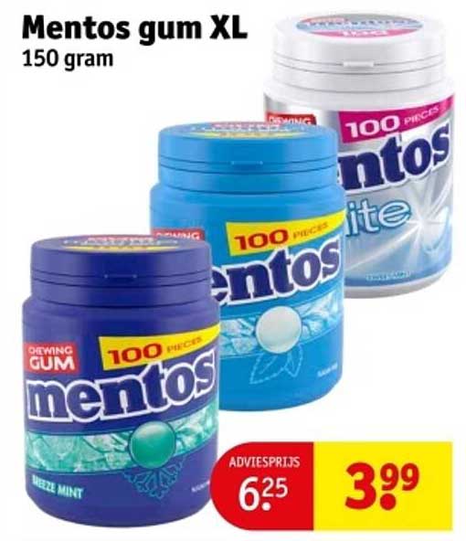 Mentos gum XL 150 gram