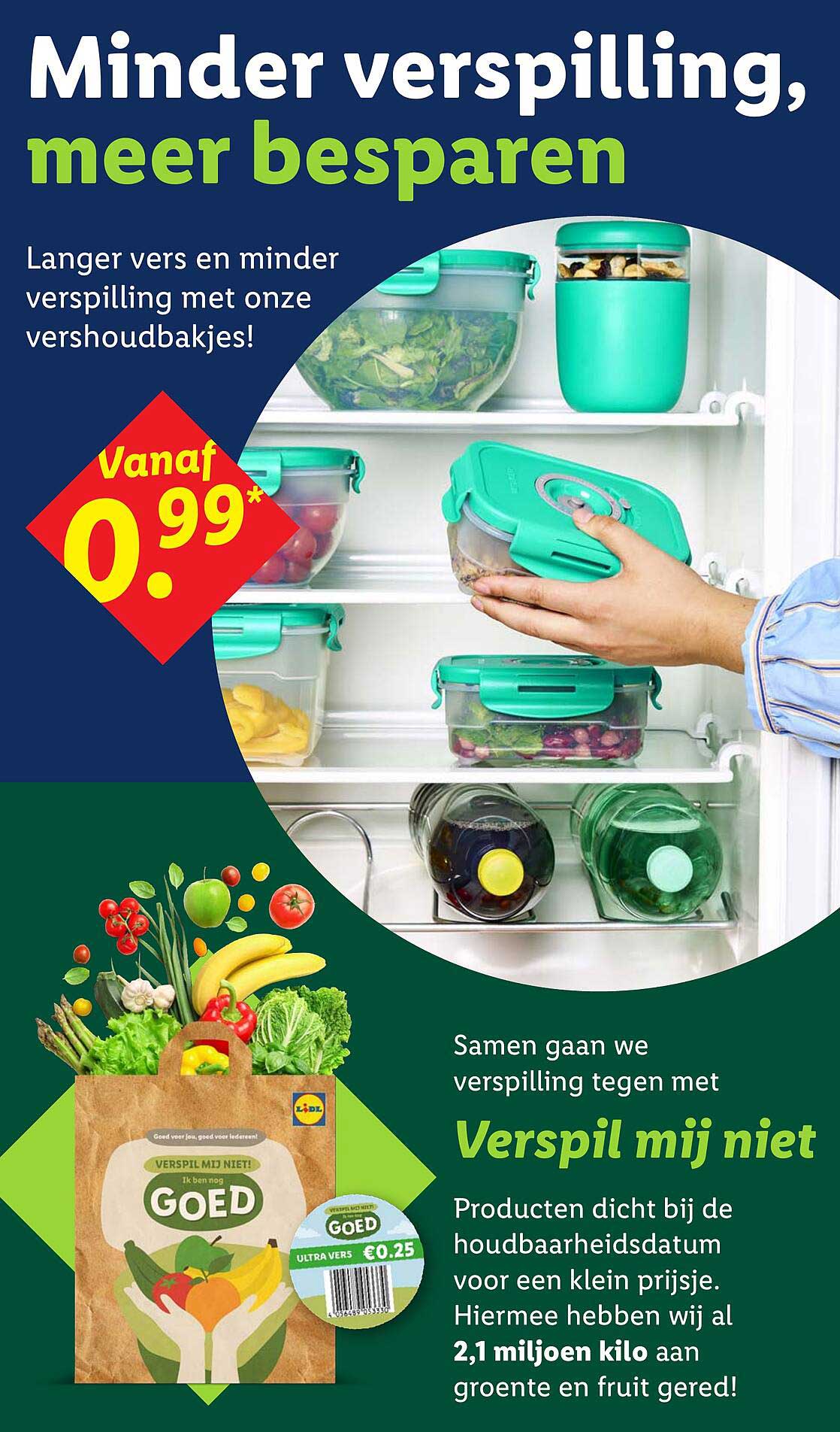 Minder verspilling, meer besparen