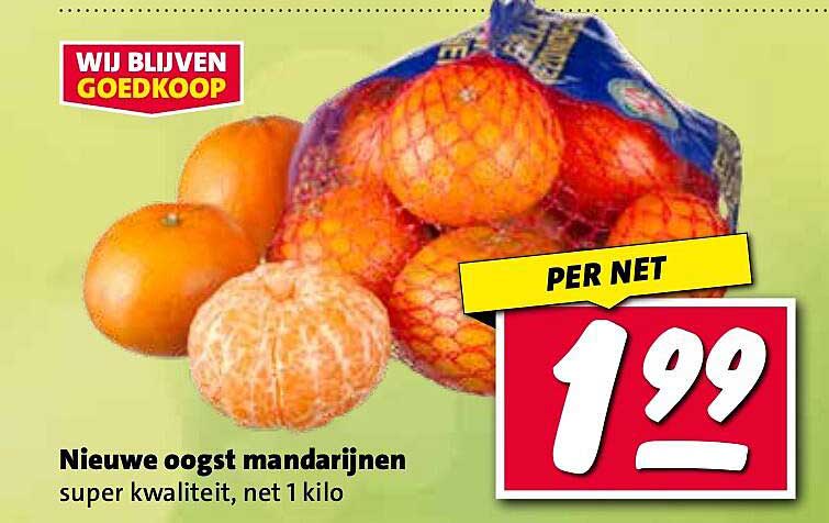 Nieuwe oogst mandarijnen
