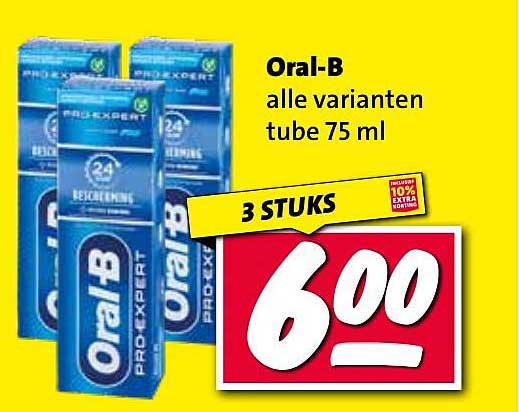 Oral-B alle varianten tube 75 ml