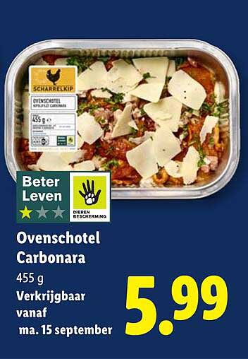 Ovenschotel Carbonara