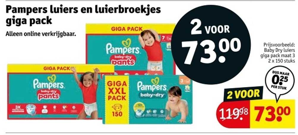 Pampers luierbroekjes giga pack