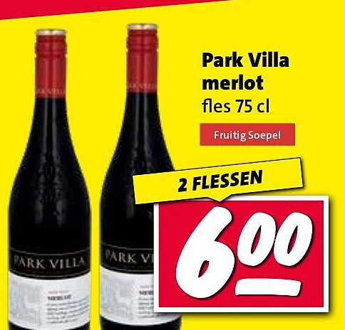 Park Villa merlot fles 75 cl