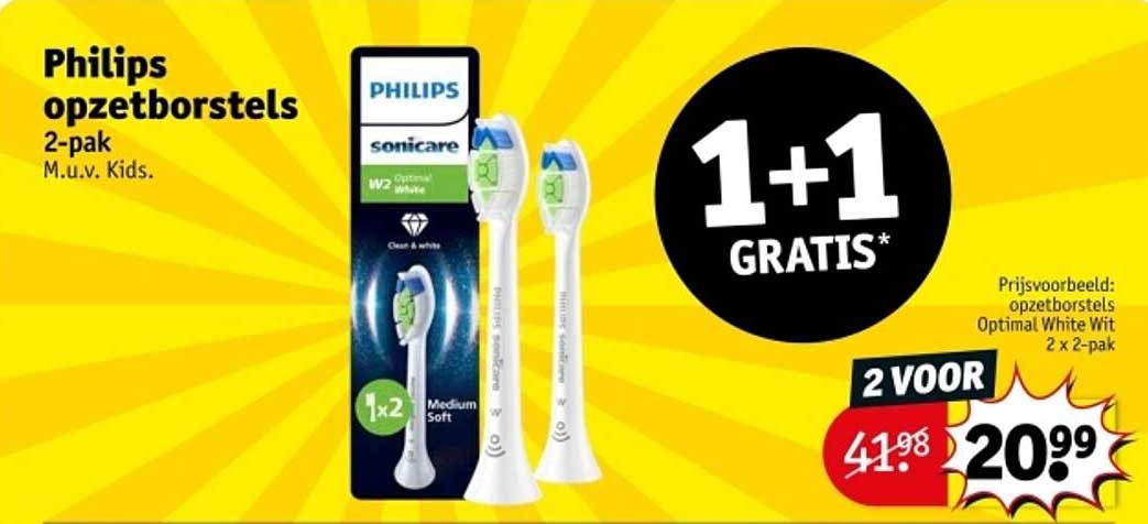 Philips opzetborstels 2-pak M.u.v. Kids.