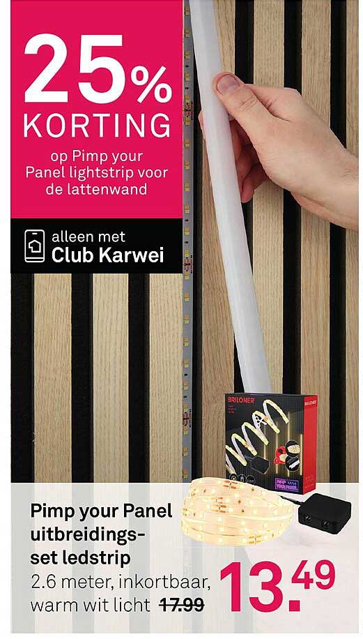 Pimp your Panel uitbreidings-set ledstrip