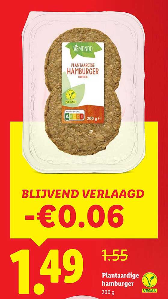 Plantaardige hamburger