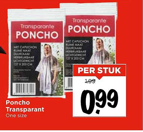 Poncho Transparant