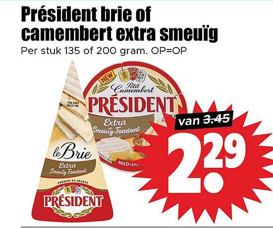 Président brie of camembert extra smeuïg