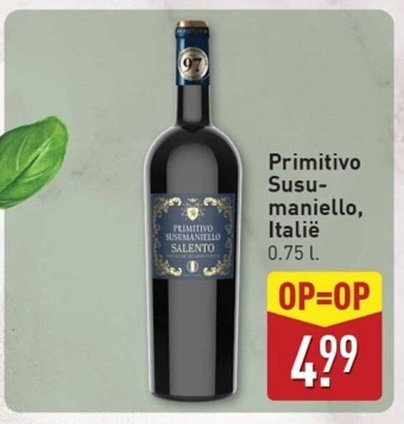 Primitivo Susumaniello, Italië 0.75 l.