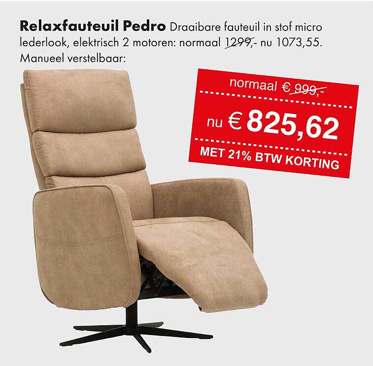 Relaxfauteuil Pedro