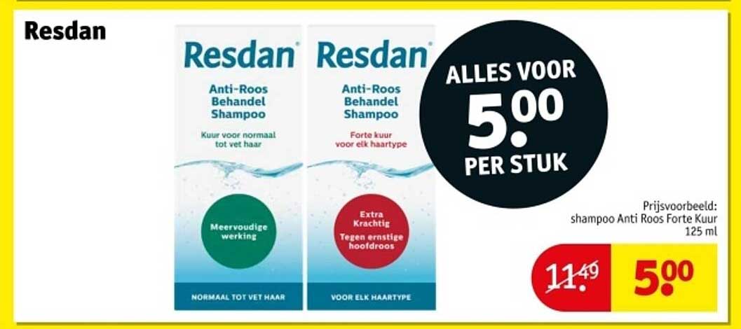 Resdan Anti-Roos Behandel Shampoo