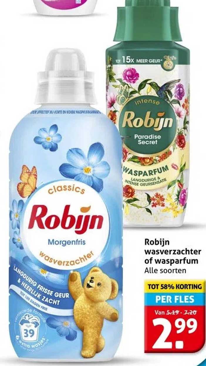 Robijn wasverzachter of wasparfum Alle soorten