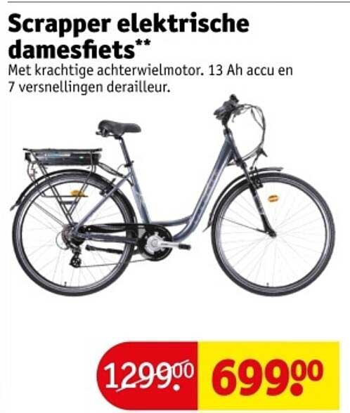 Scrapper elektrische damesfiets**