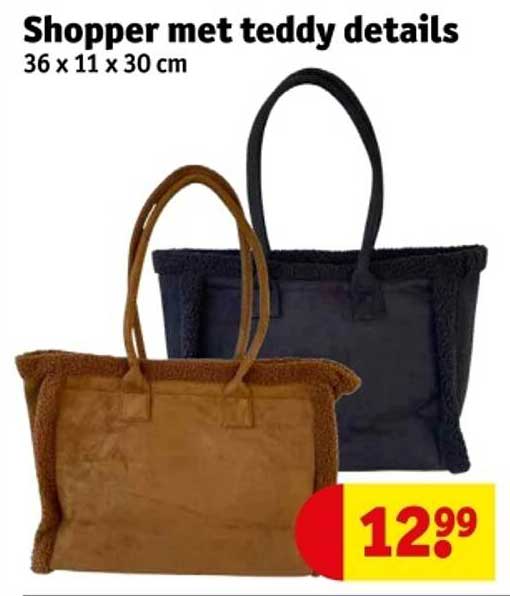 Shopper met teddy details
