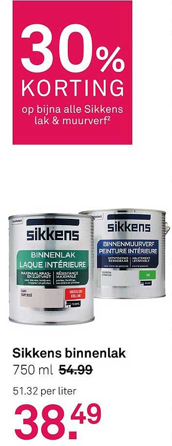 Sikkens binnenlak 750 ml