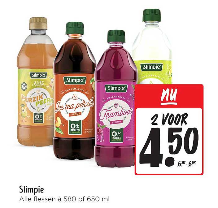 Slimpie - Alle flessen à 580 of 650 ml