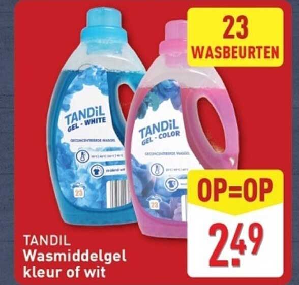 TANDIL Wasmiddelgel kleur of wit