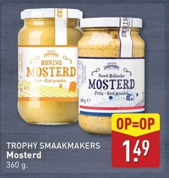 TROPHY SMAAKMAKERS Mosterd 360 g