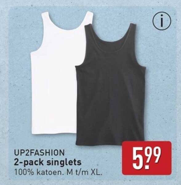 UP2FASHION 2-pack singlets