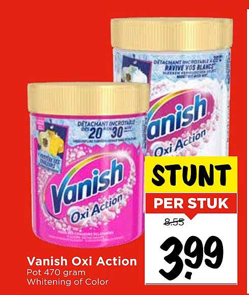 Vanish Oxi Action Pot 470 gram Whitening of Color