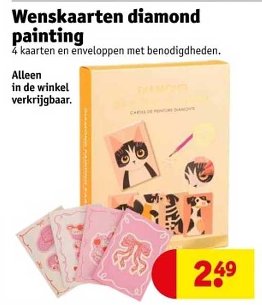 Wenskaarten diamond painting